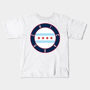 Chicago Flag Decal Kids T-Shirt